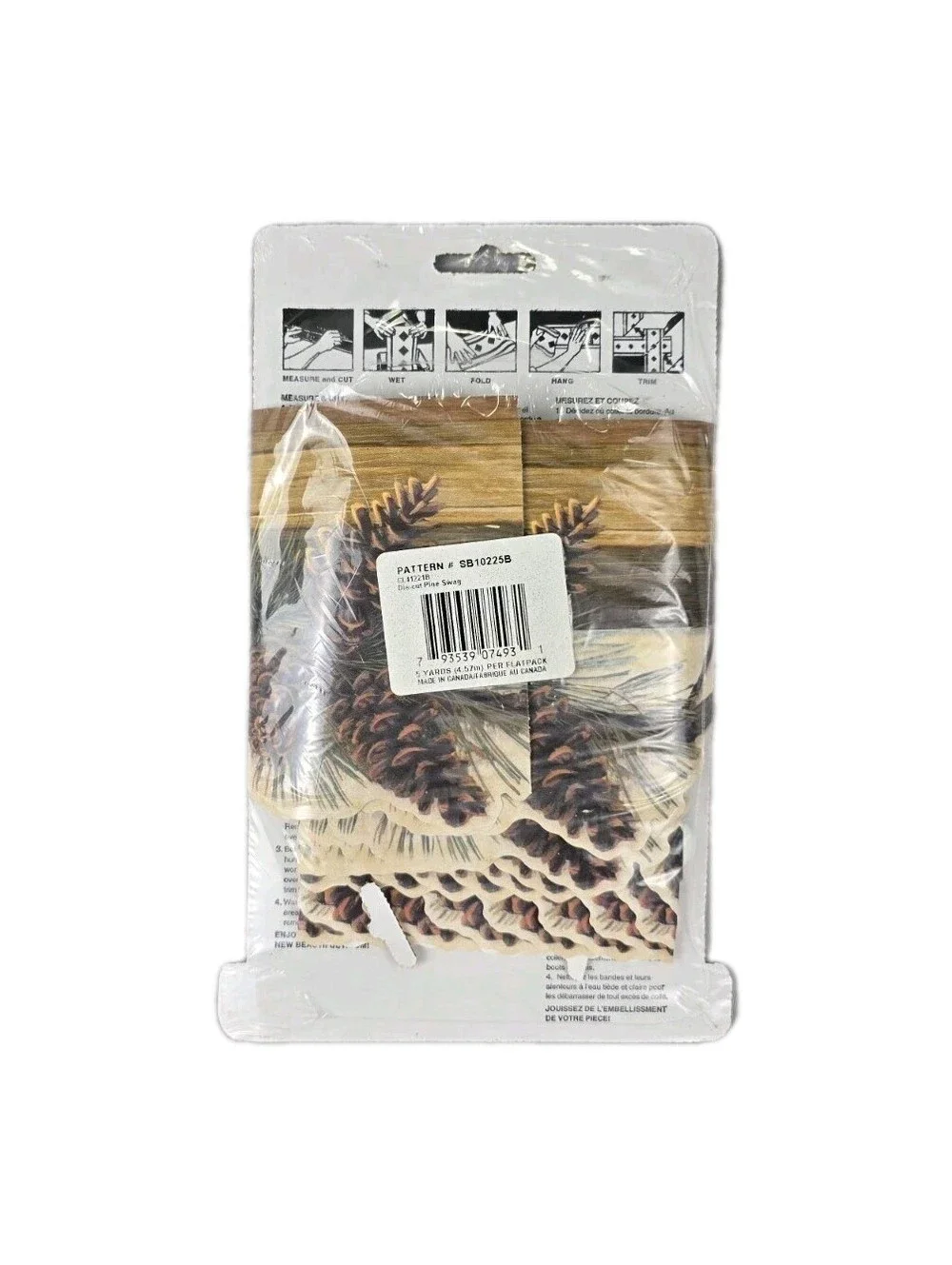 Expressions Prepasted Wallpaper Border Pine Cone Cabin Northwoods Theme Lot of 3